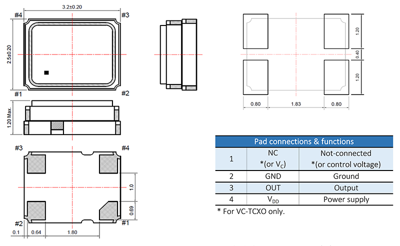 TCXO3225温补晶振3T系列尺寸图.png